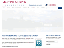 Tablet Screenshot of martinamurphy.ie